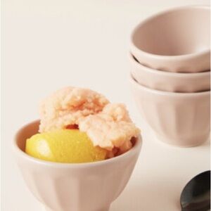 NIB Anthropologie Mini Matte Latte Nut Bowl